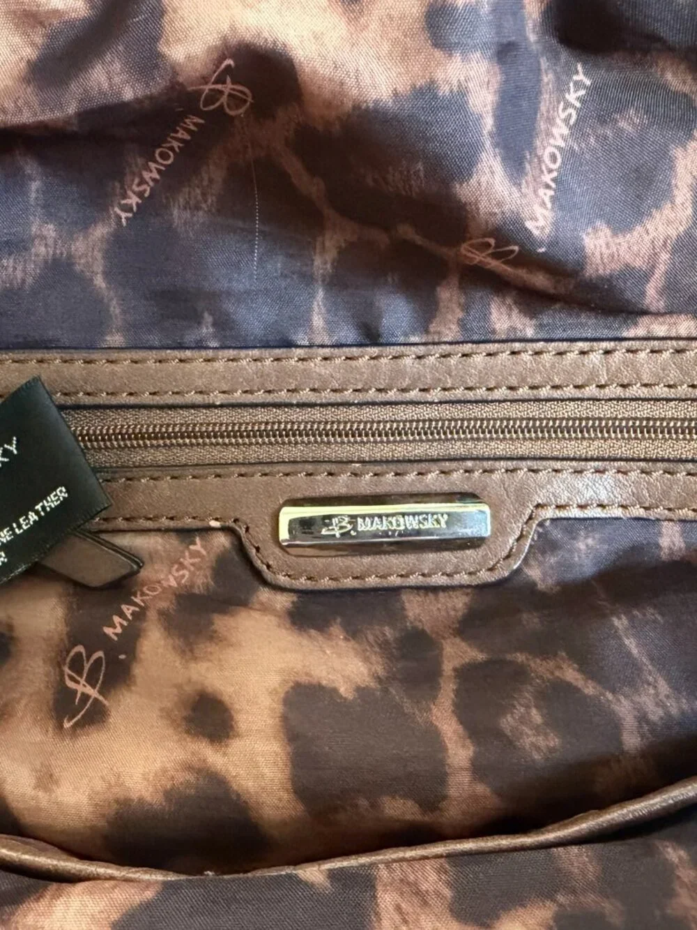 GENTLY USED B MAKOWSKY Shoulder or Hand Held Hobo Bag ($248 NEW)